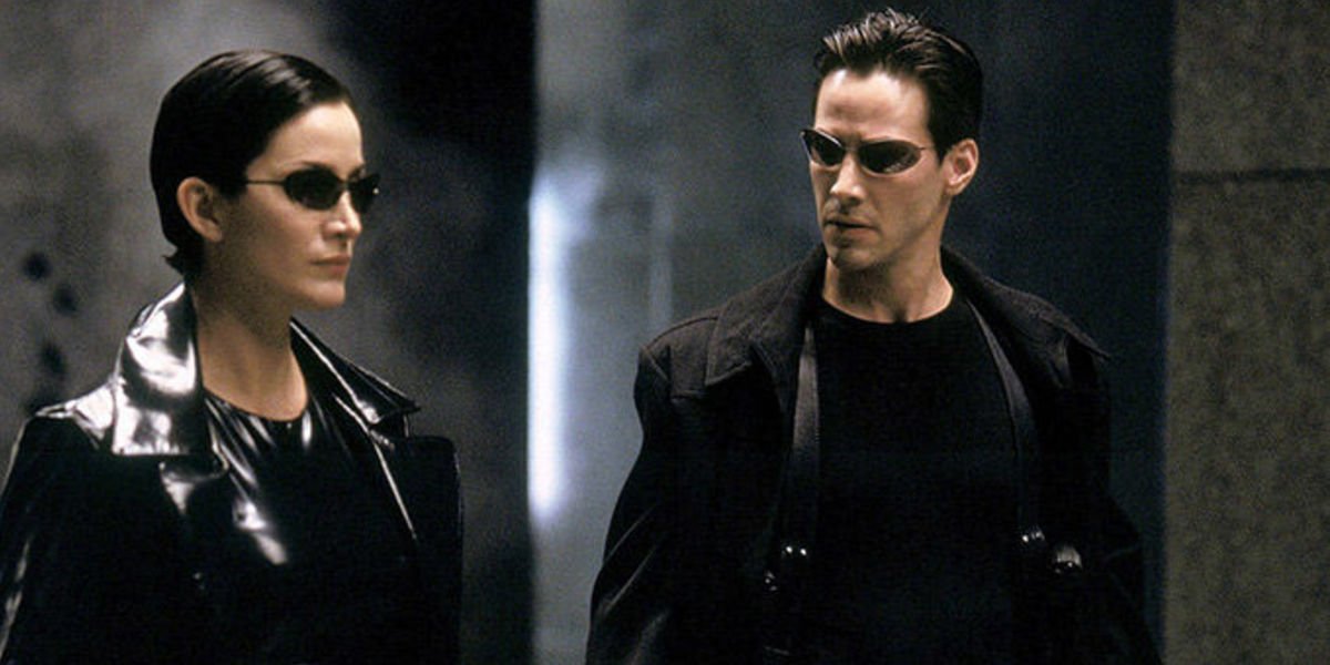 Neo and Trinity in The Matrix