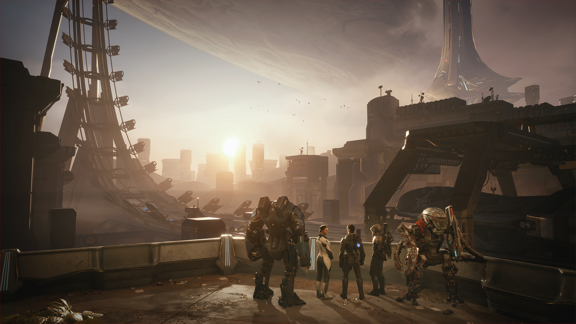 Captura de tela do jogo de ficção científica de 2027 "Êxodo"