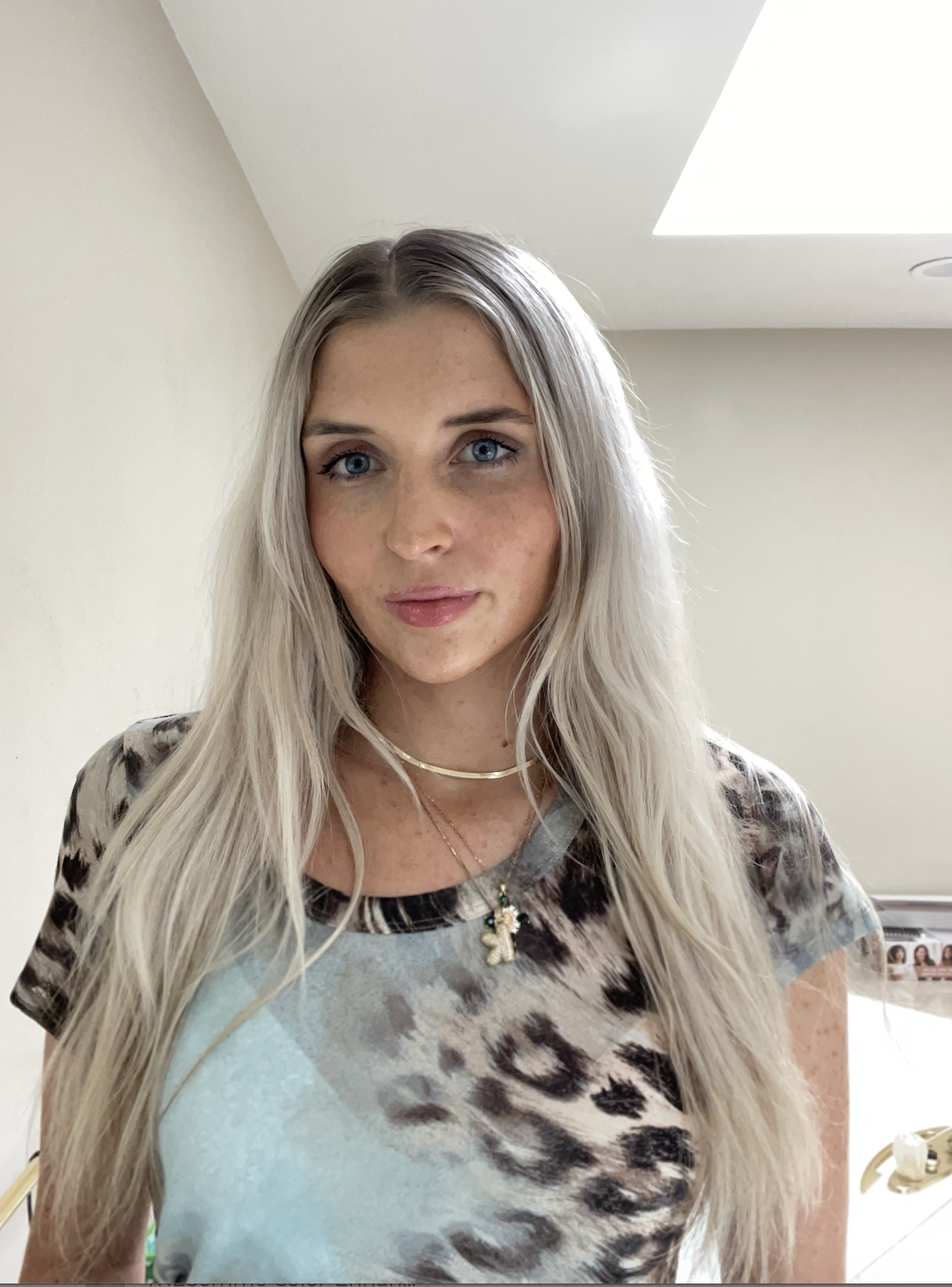 Katarina, a Marie Claire tester before testing Pureology Color Fanatic Top Coat + Clear Gloss