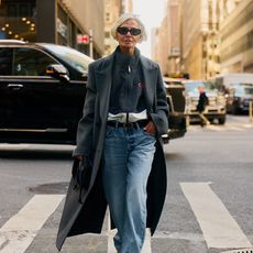 woman wearing street style outfit