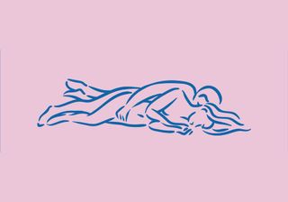 One of the best quiet sex positions, spooning