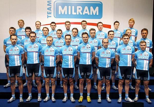 The full Milram team.