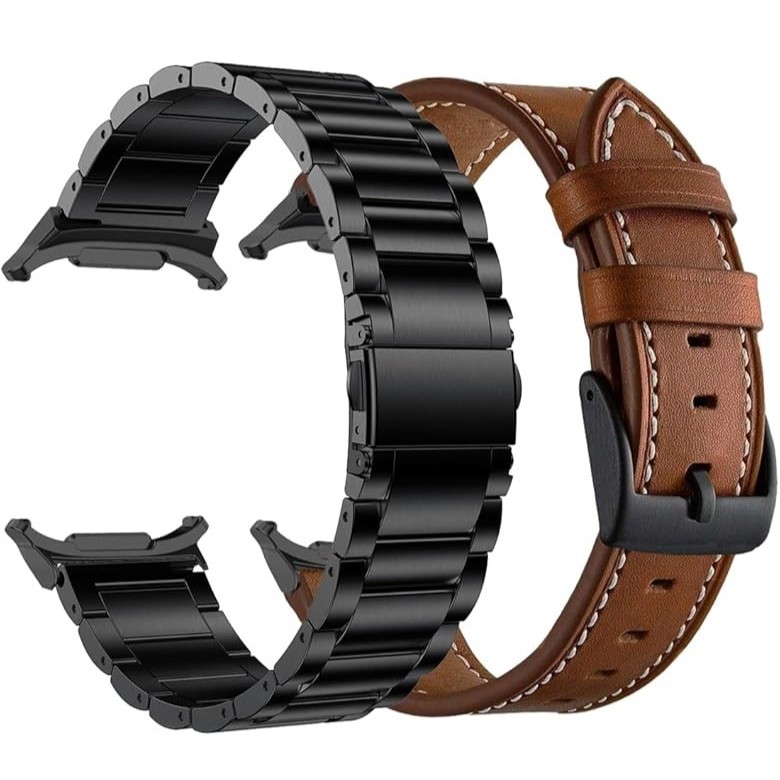 YEEJOK Samsung Galaxy Watch 8 Classic / Galaxy Watch 8 Metal+Leather Watch Straps