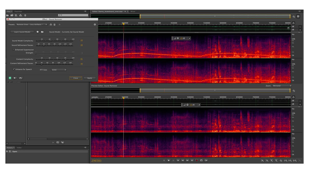 Adobe Audition screen grabs