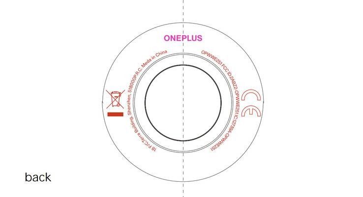 Alleged FCC filing for the OnePlus Watch 3 drawing
