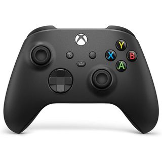 Black Xbox Core Wireless controller, one of the best iPad gaming controllers, on a white background