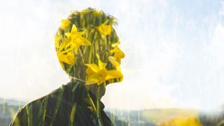 double exposure flowers