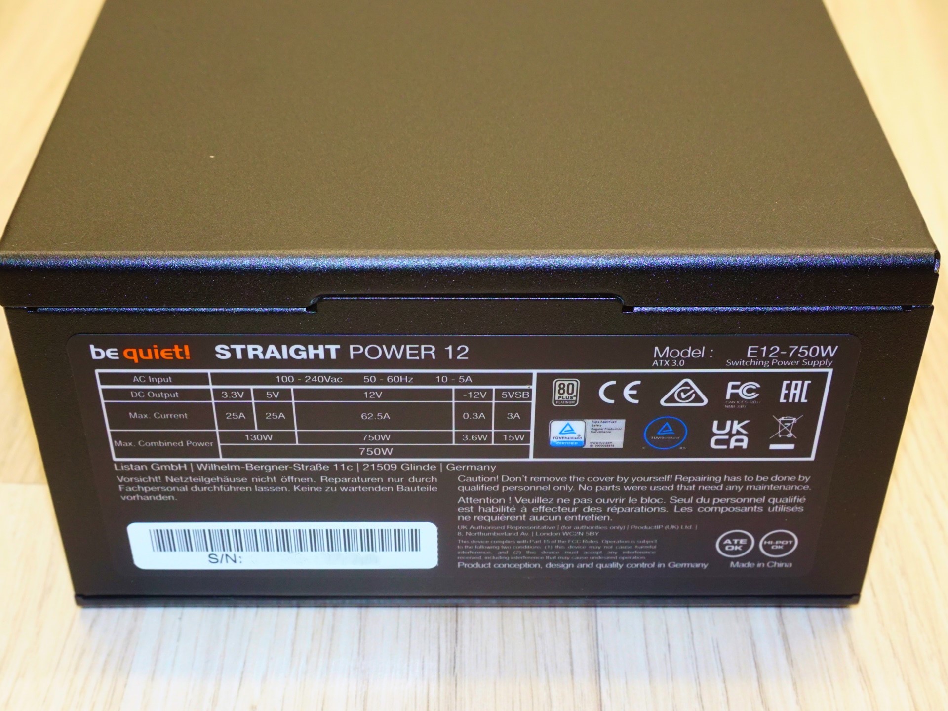 Be Quiet Straight Power 12 750W PSU