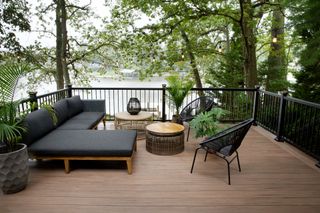 deck overlooking water