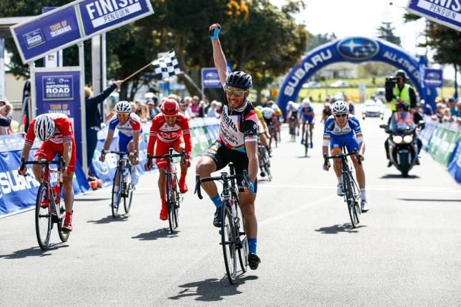 Patrick Bevin (health.com.au-search2retain) wins stage 4 of the Tour of Tasmania