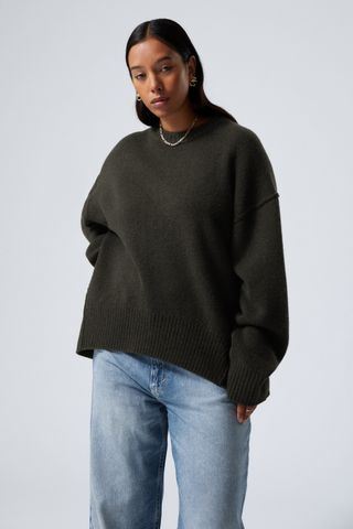 Loose Knitted Wool Sweater