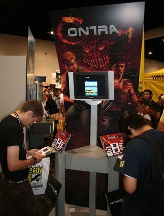 There were plenty of console and handheld gaming titles on the show floor, such as the new Contra for the Nintendo DS.