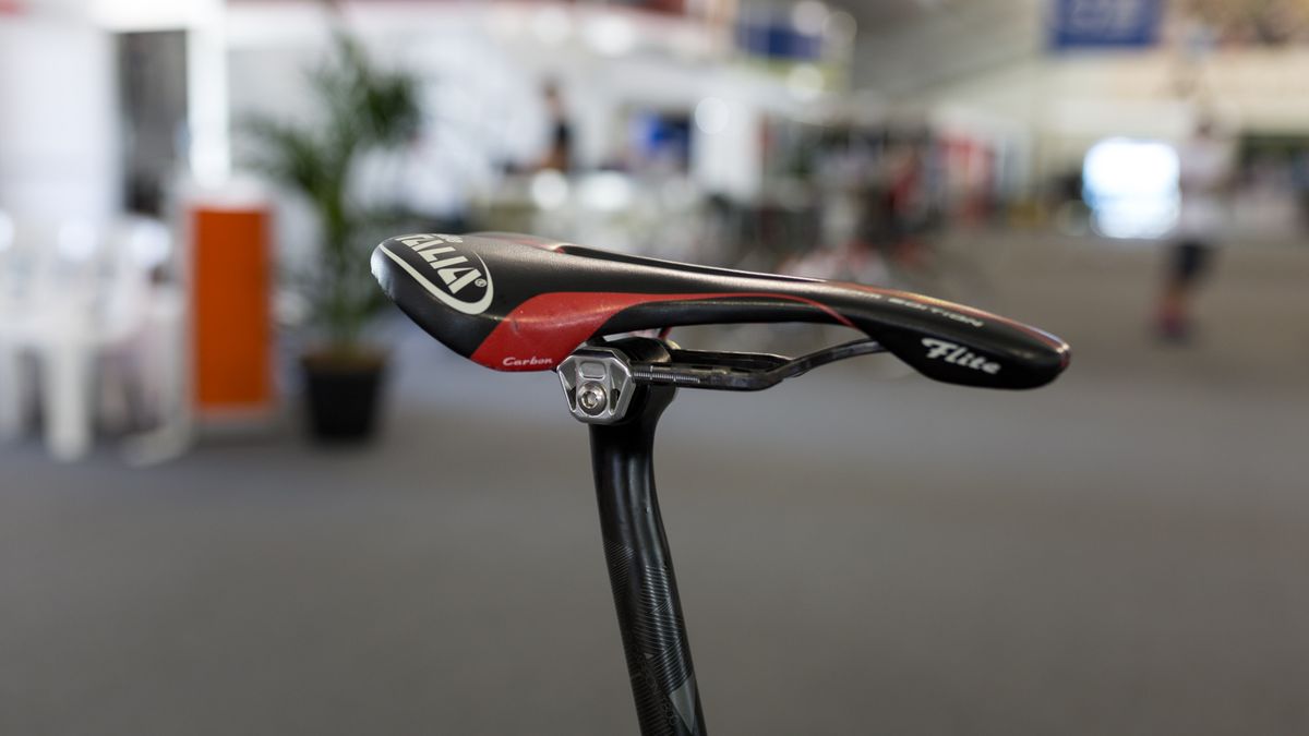 The saddle is set way forward