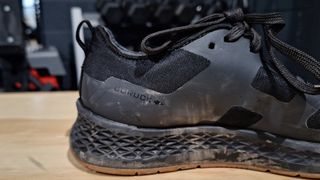 Side view of GoRuck's Rough Runner trainer