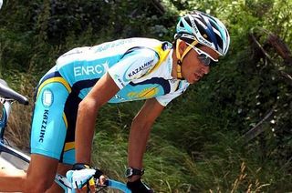 Alberto Contador (Astana) readies for the Olympics.