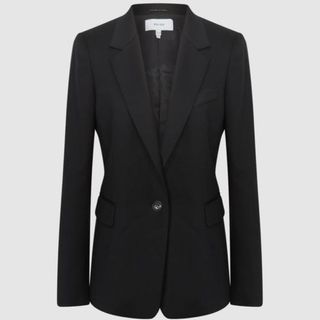 black single breasted jacket