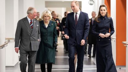 Royal Family's powerful tribute to Remembrance revealed, seen here are King Charles, Queen Camilla and the Prince and Princess of Wales during their visit to the Defence Medical Rehabilitation Centre