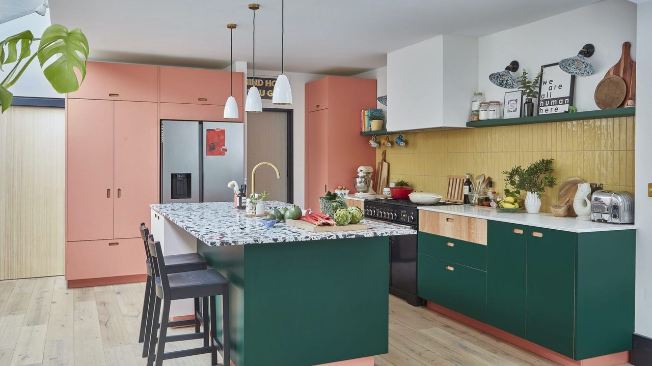 colourful kitchen transformation