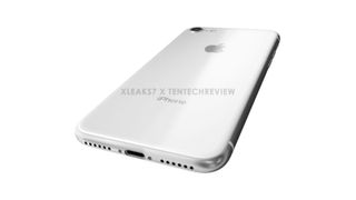 A render of the back of the iPhone SE 3
