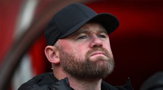SUNDERLAND, ENGLAND - NOVEMBER 11: Birmingham City manager Wayne Rooney looks on during the Sky Bet Championship match between Sunderland and Birmingham City at Stadium of Light on November 11, 2023 in Sunderland, England. (Photo by Stu Forster/Getty Images)