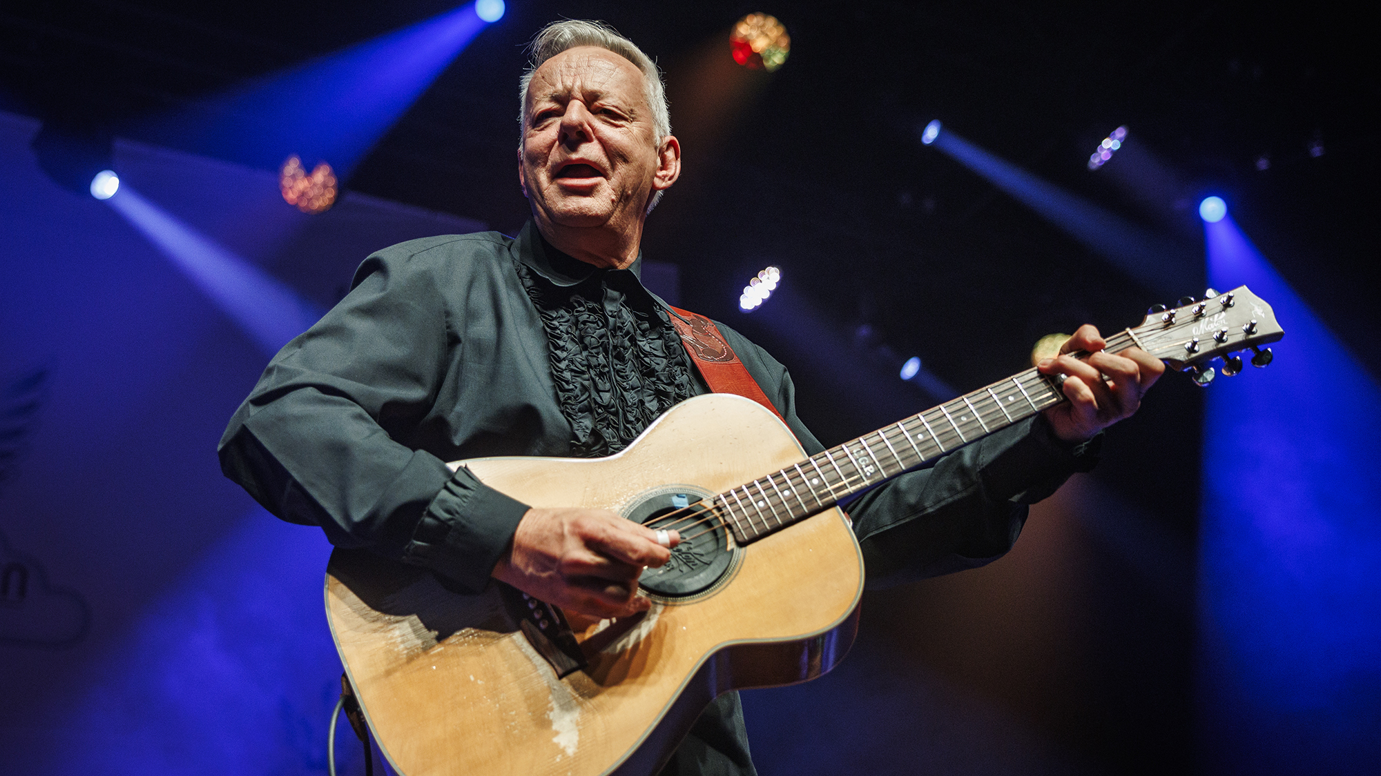 Tommy Emmanuel performs on stage at Arena Nord during Bluesheaven Festival 2023 on November 11, 2023 in Frederikshavn, Denmark. 