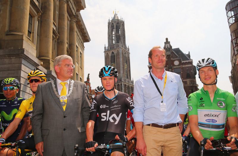 Chris Froome on the start line