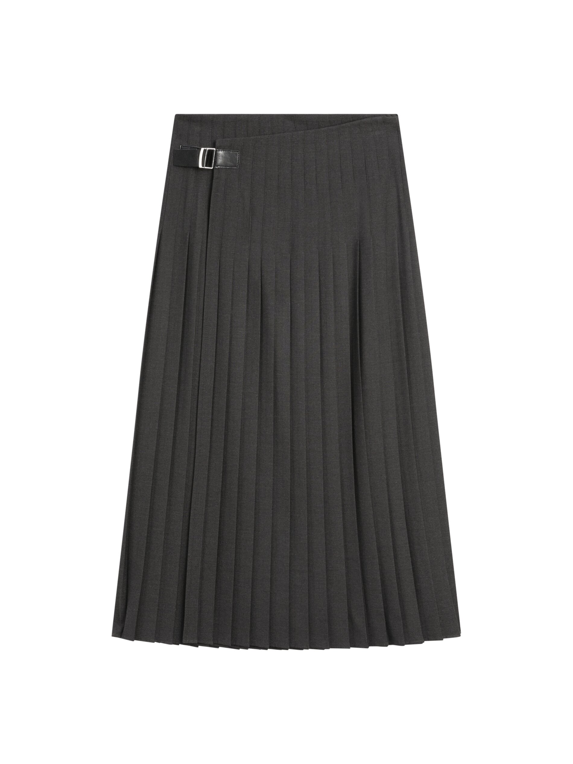 Pleated Midi Skirt With Appliqu&amp;eacute;