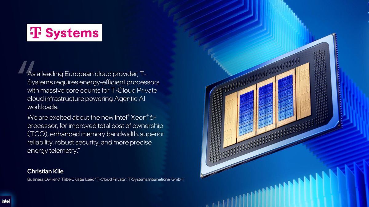 Intel Xeon 6+ details.