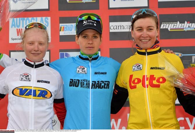The Lotto Cycling Cup podium