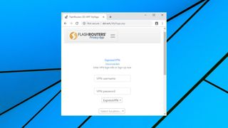 FlashRouters supplies its own web app to help simplify the process of setting up your VPN router (Image credit: FlashRouters)