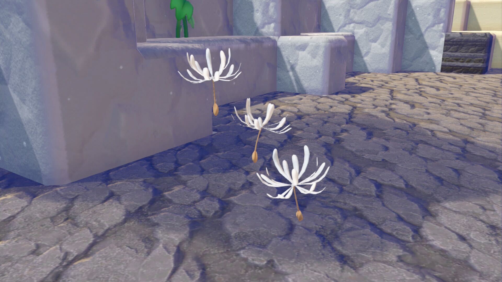 Floating cotton spores in Pokemon Pokopia