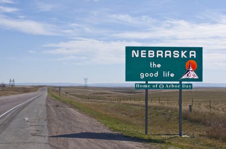 Nebraska state sign