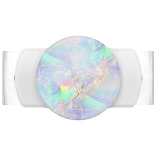 PopSockets Slide Stretch in Opal on White