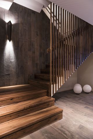 Lemon Apartments — Buenos Aires, Argentina wooden stairway