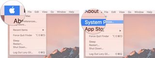Click on Apple Menu, then click System Preferences