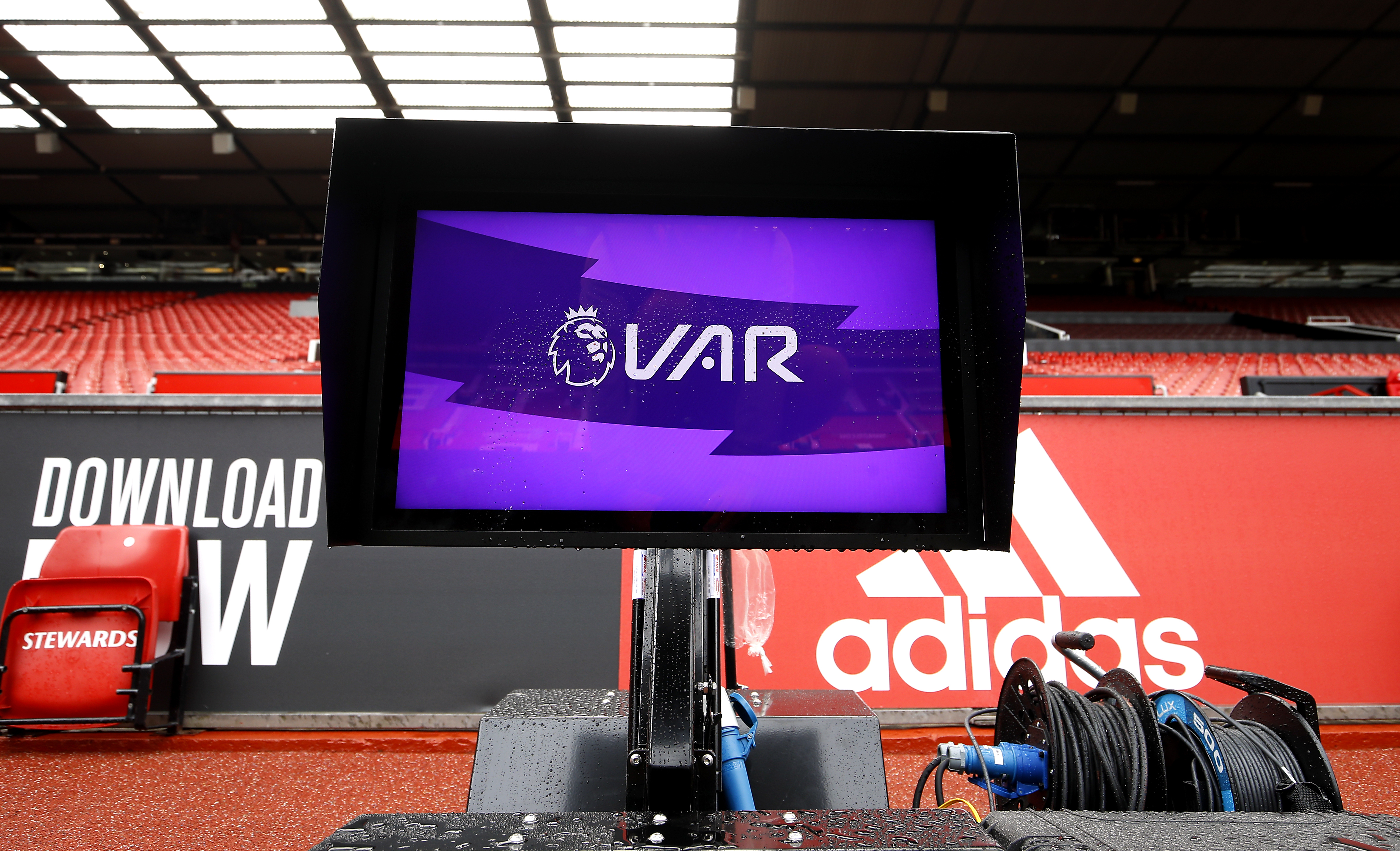 The pitchside monitors are yet to be used in the Premier League
