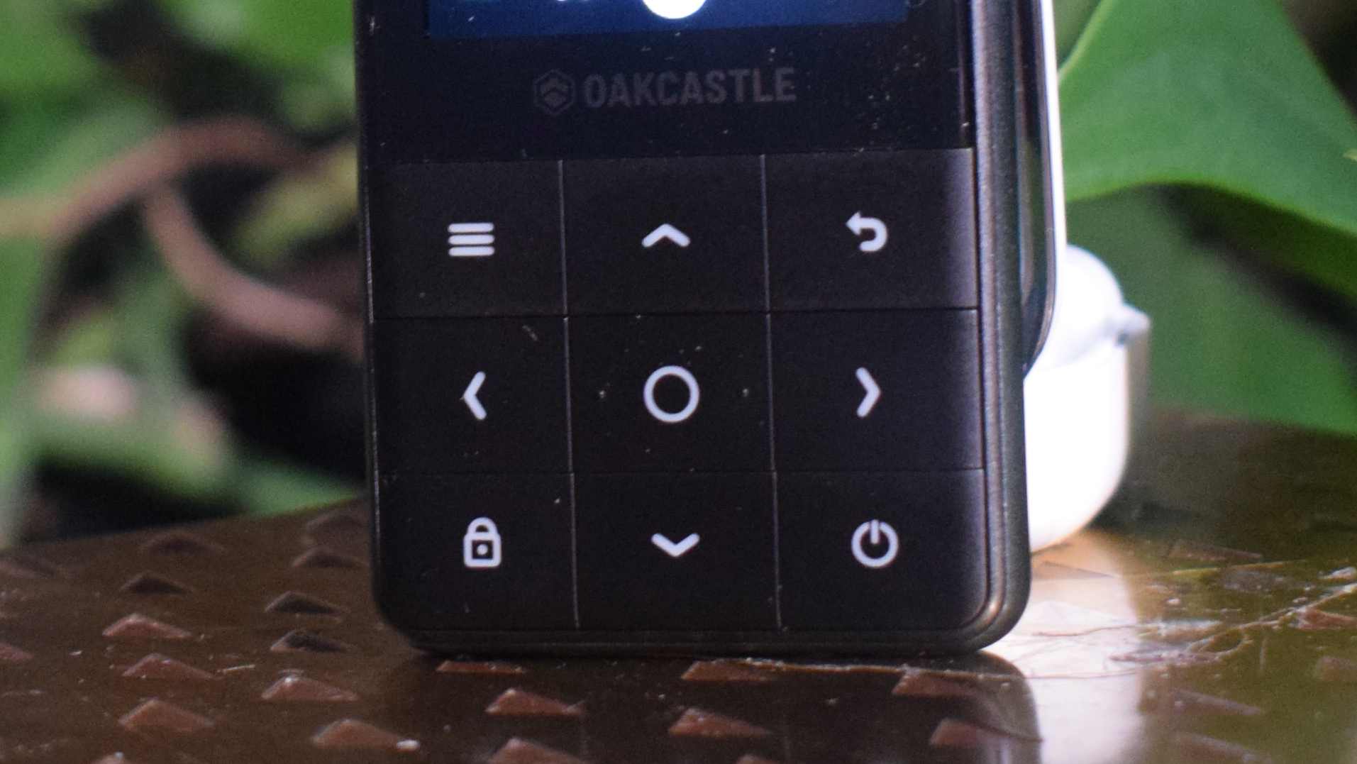 The Oakcastle MP300's navigation buttons.