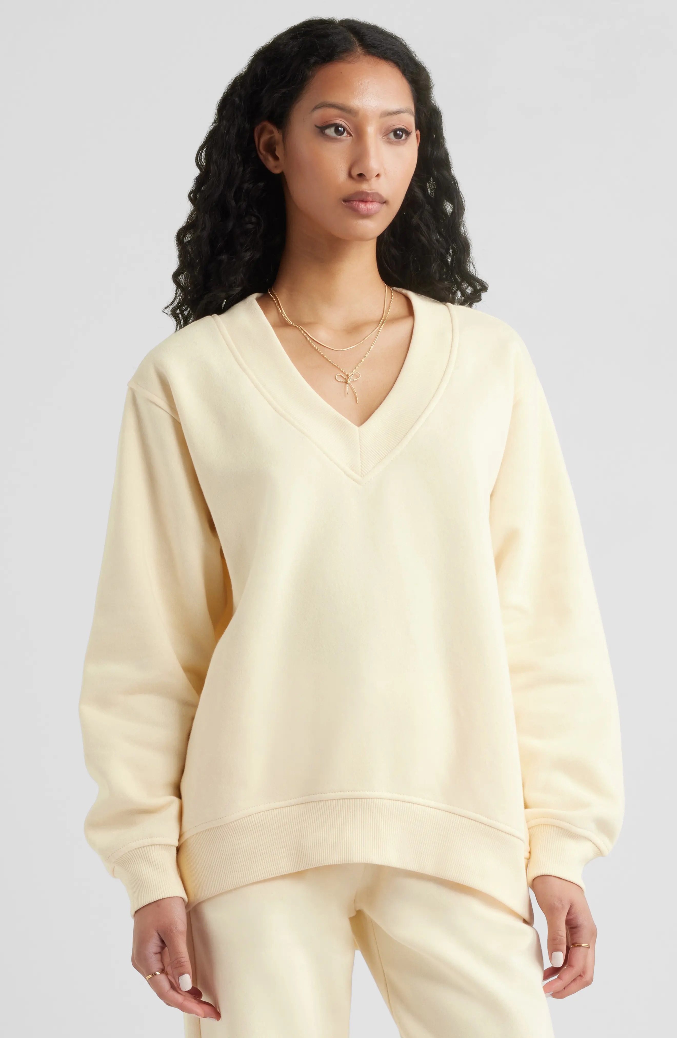 bp. , oversized V-neck sweatshirt