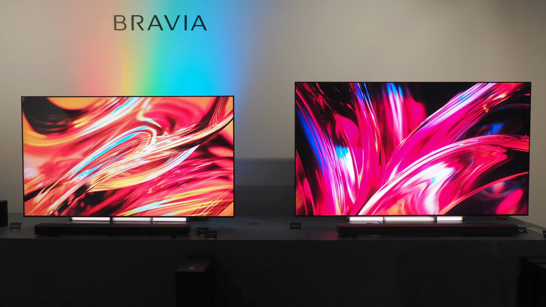 Sony Bravia 7 II (left) and BRavia 9 II (right) True RGB TVs