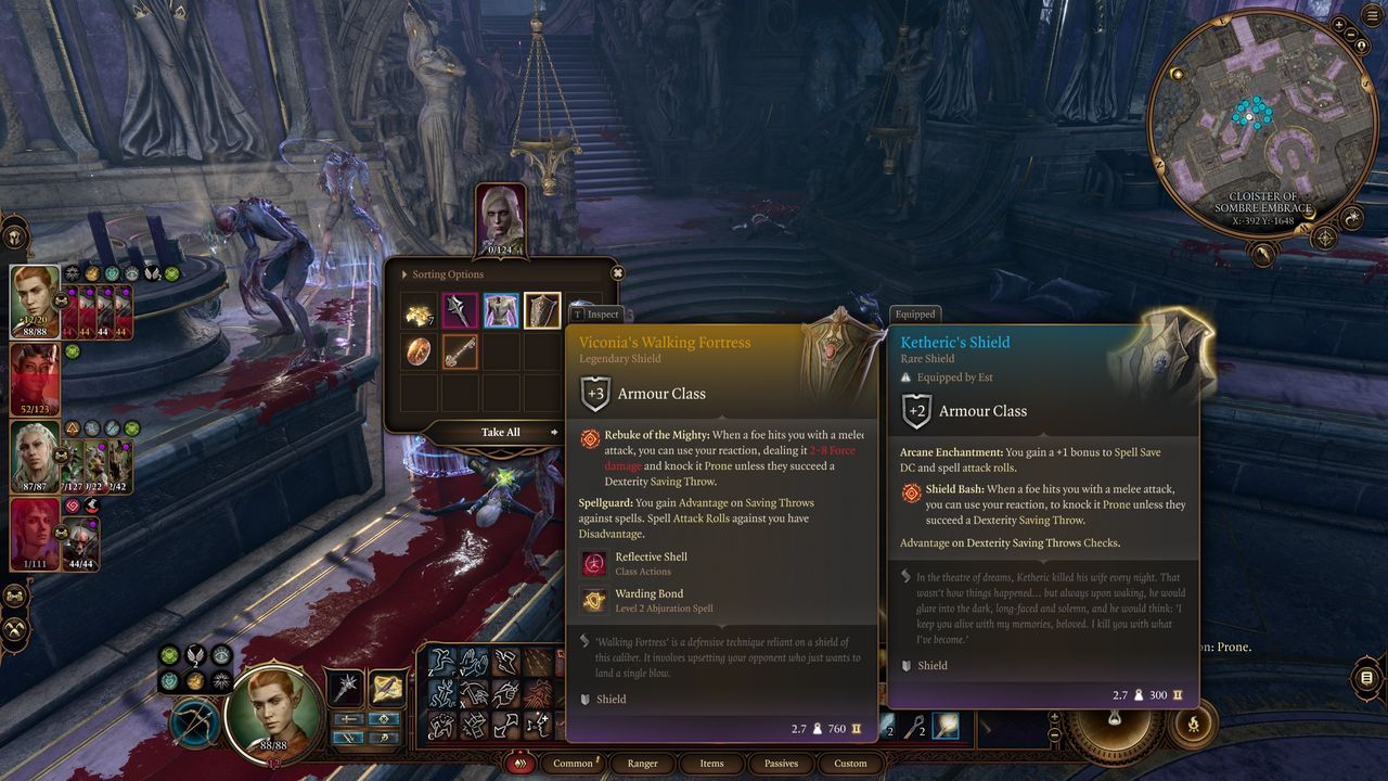 Baldur's Gate 3 Legendary item - shield