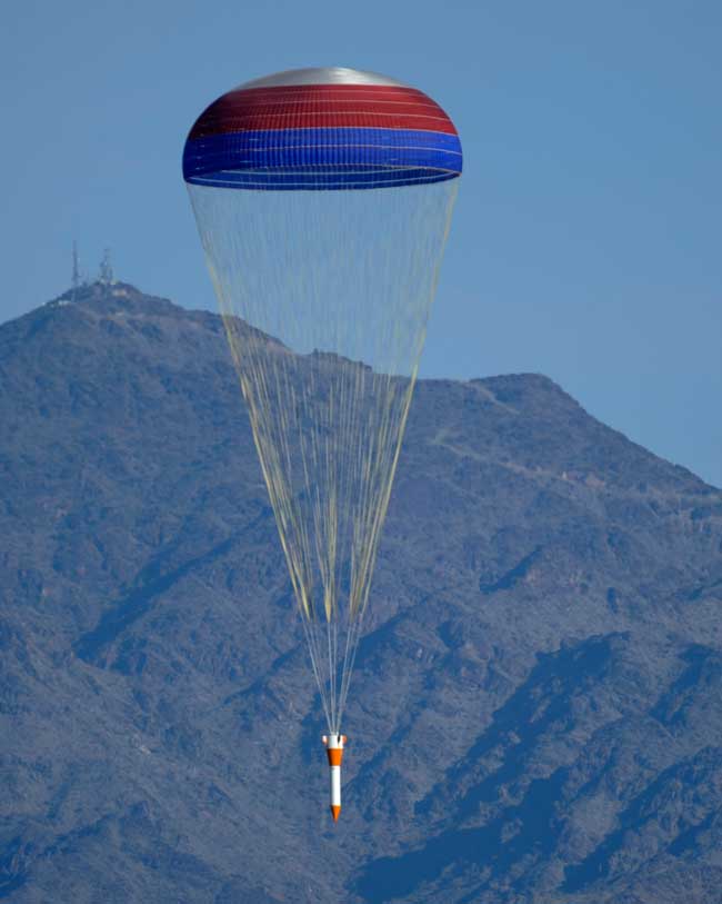 NASA Drops 50,000-pound Dummy Rocket on Arizona