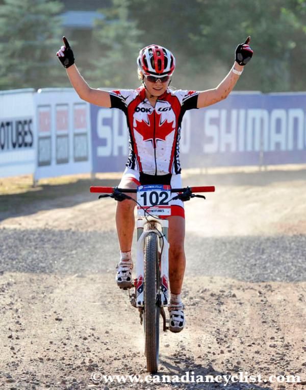 Frederique Trudel (Canada) wins in Windham.