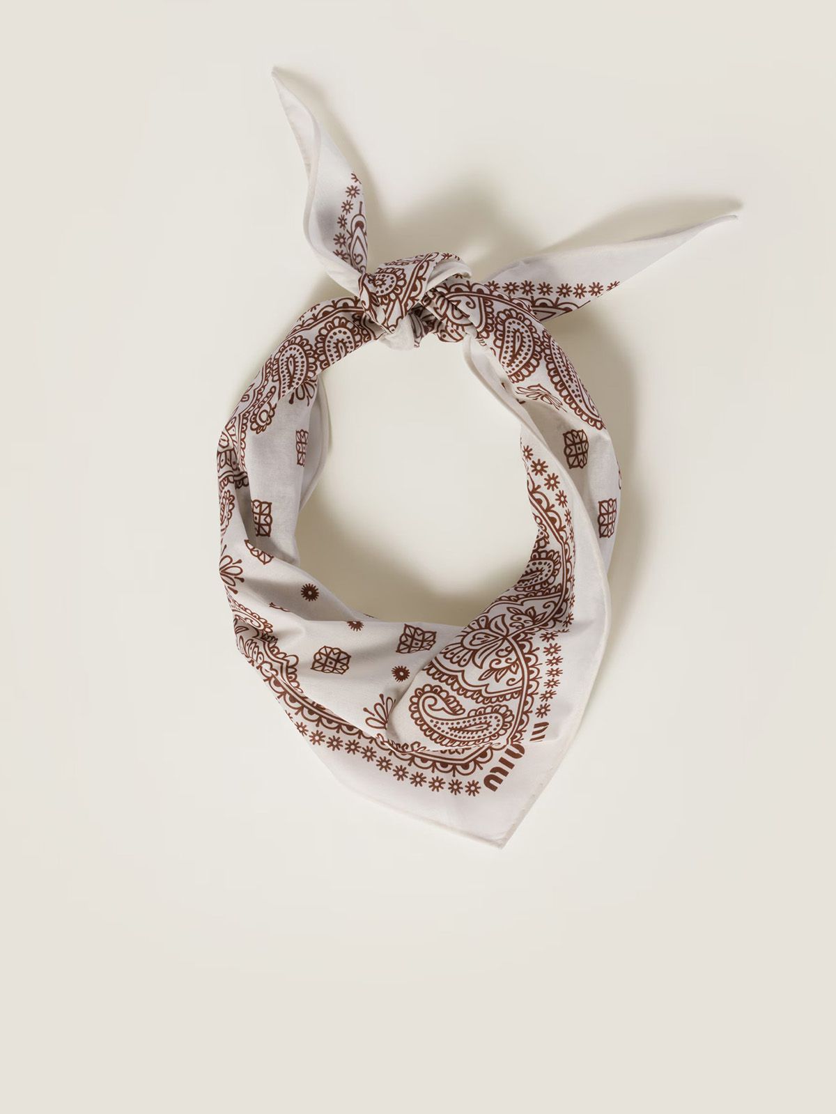 Printed Poplin Scarf