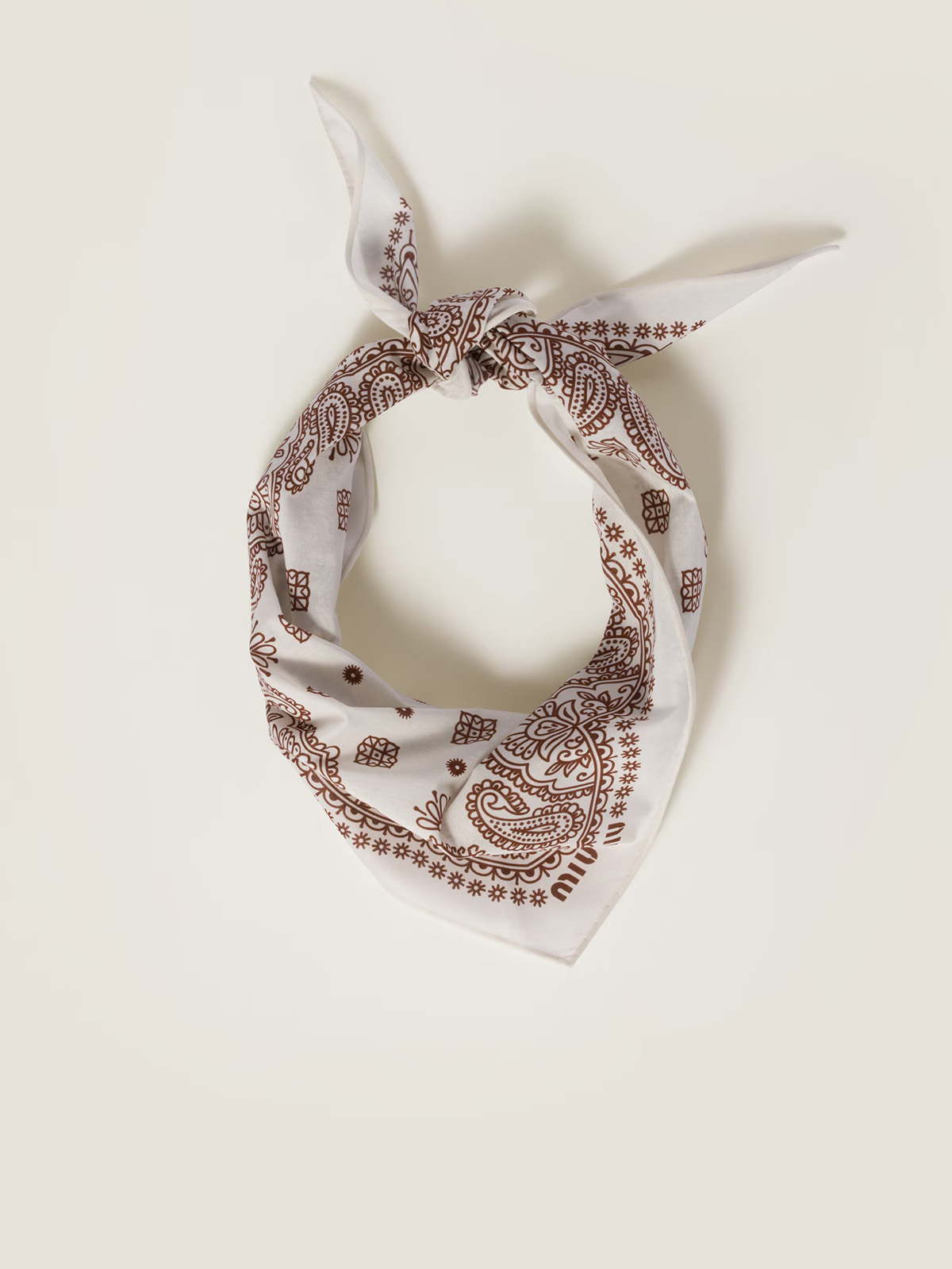 Printed Poplin Scarf