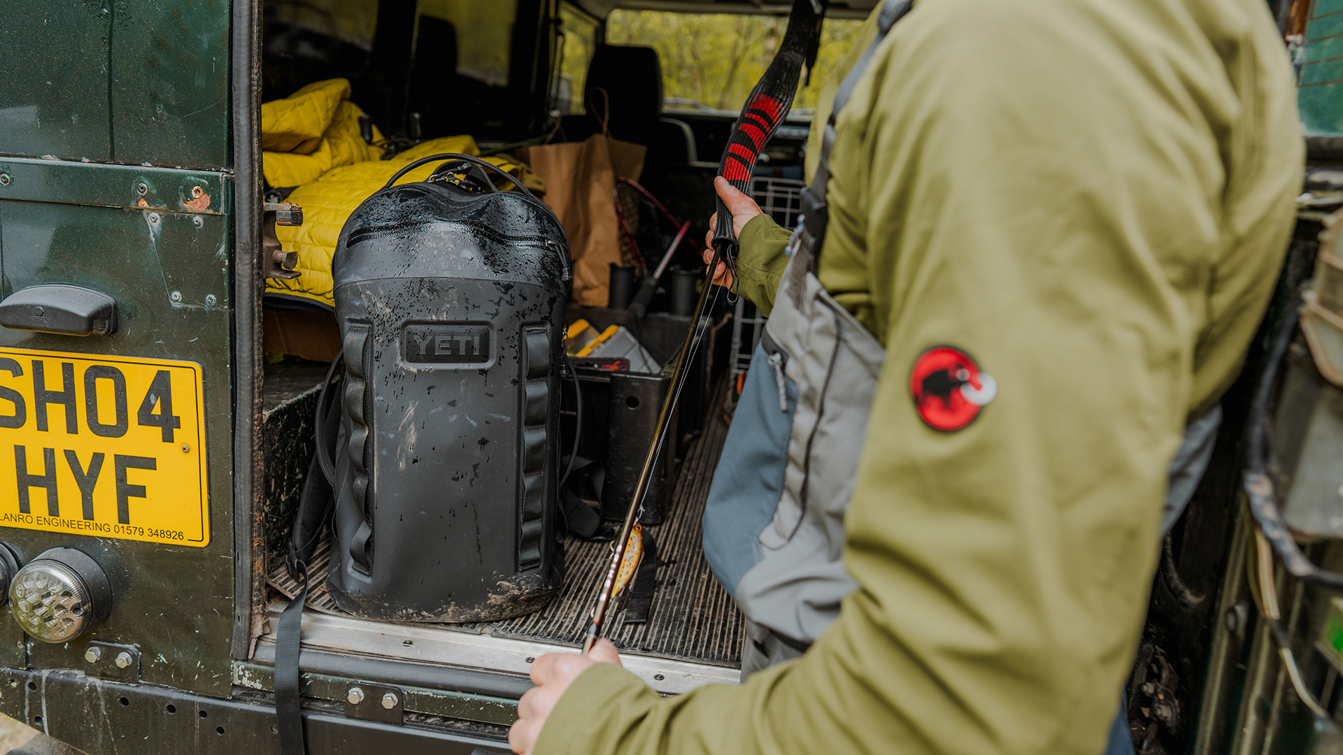 YETI Cayo Backpack in use