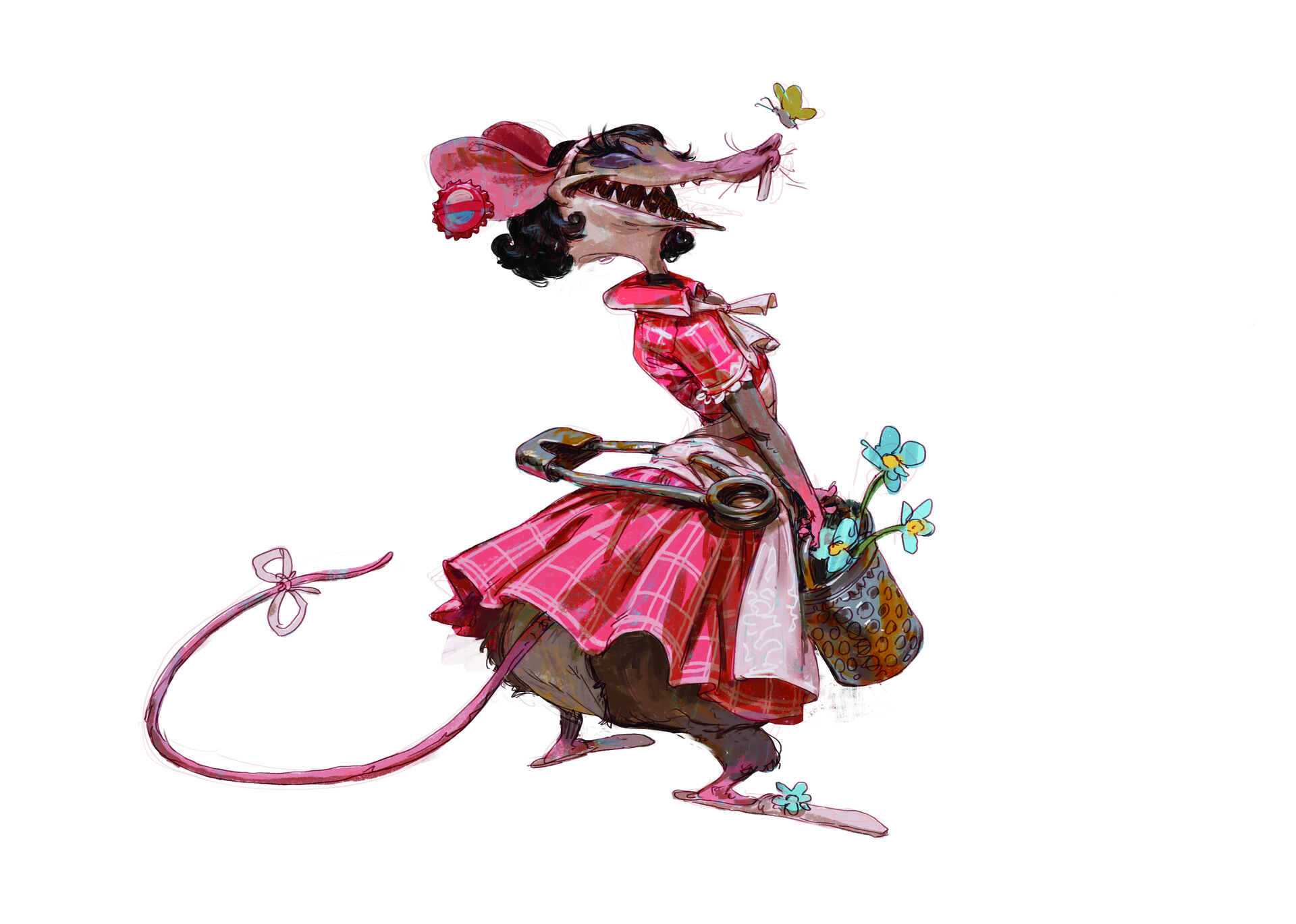 Character design for a rat character