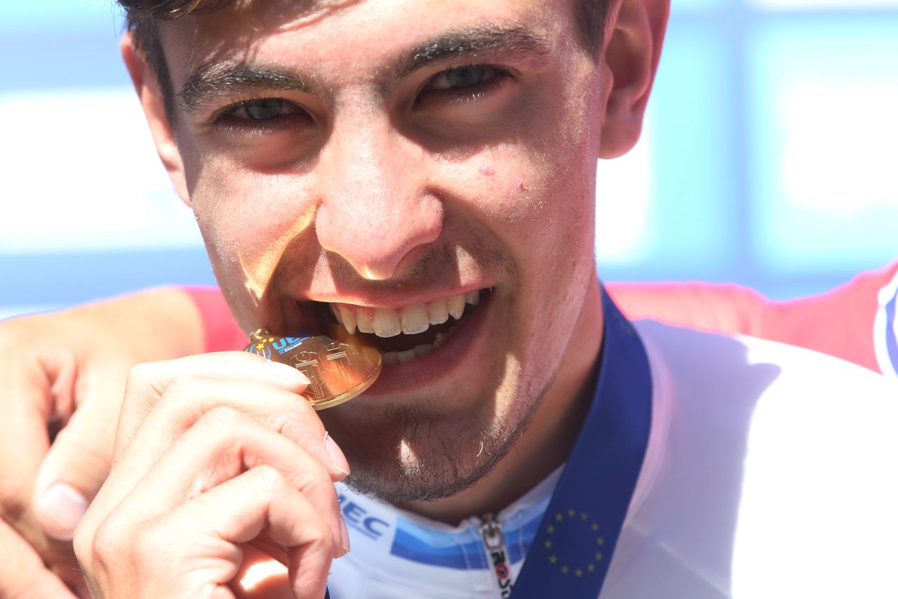 Alexys Brunel with his gold medal