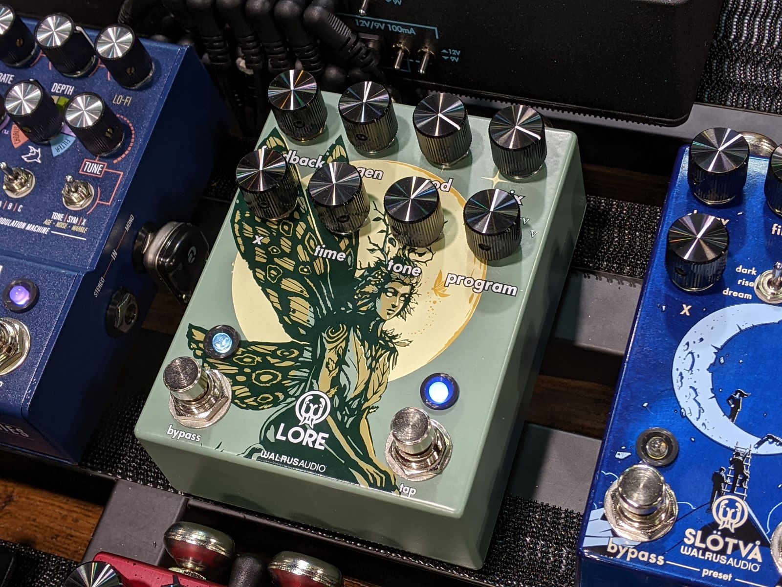 A Walrus Audio Lore Reverse Soundscape Generator, on display at NAMM 2022