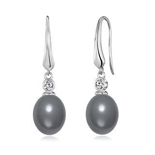 Philip Jones Grey Pearl Earrings