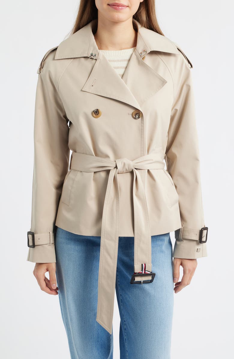 Belted Crop Trench Coat